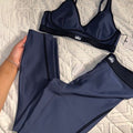 Blue alo bra set