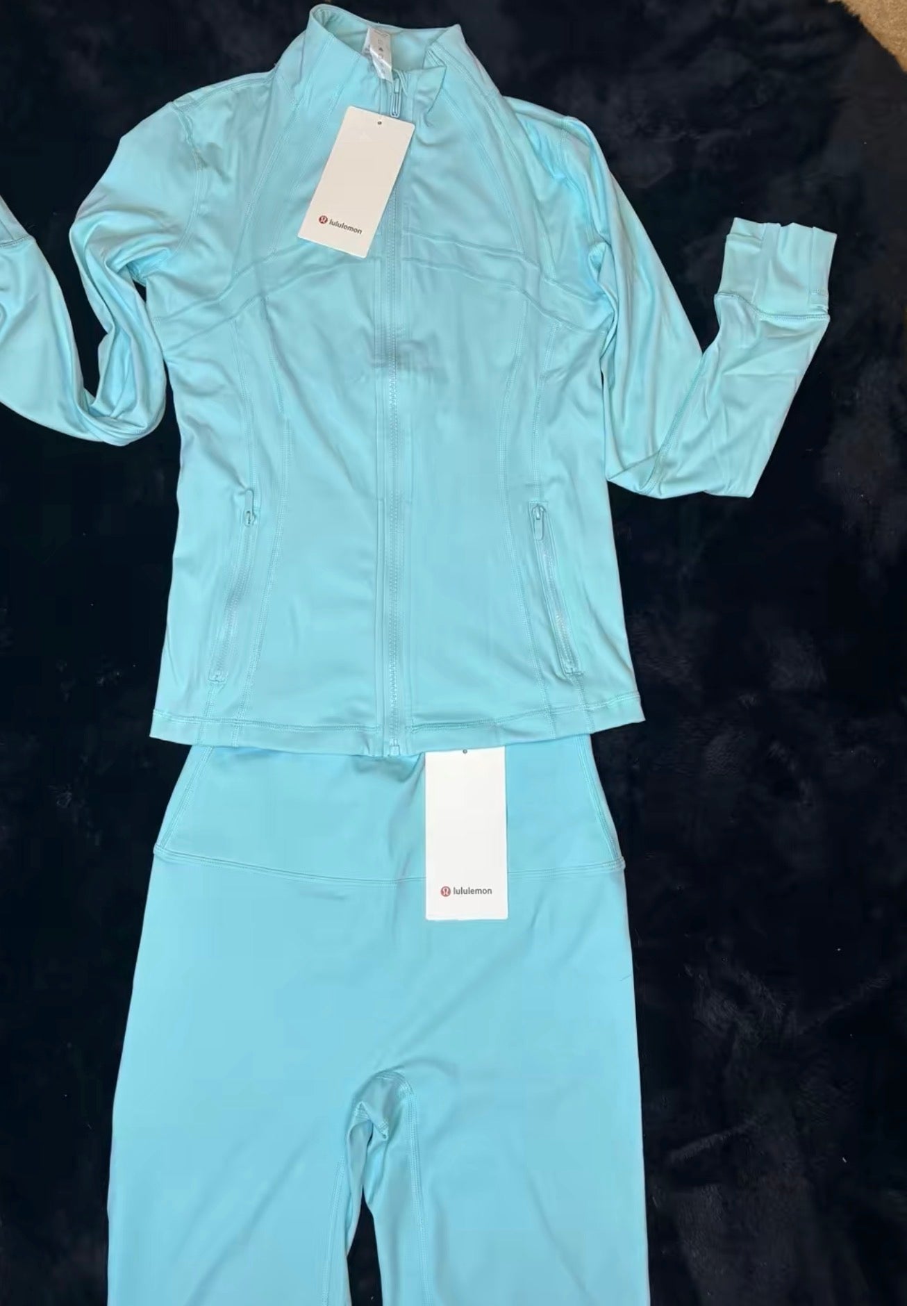 Light blue Lululemon short set