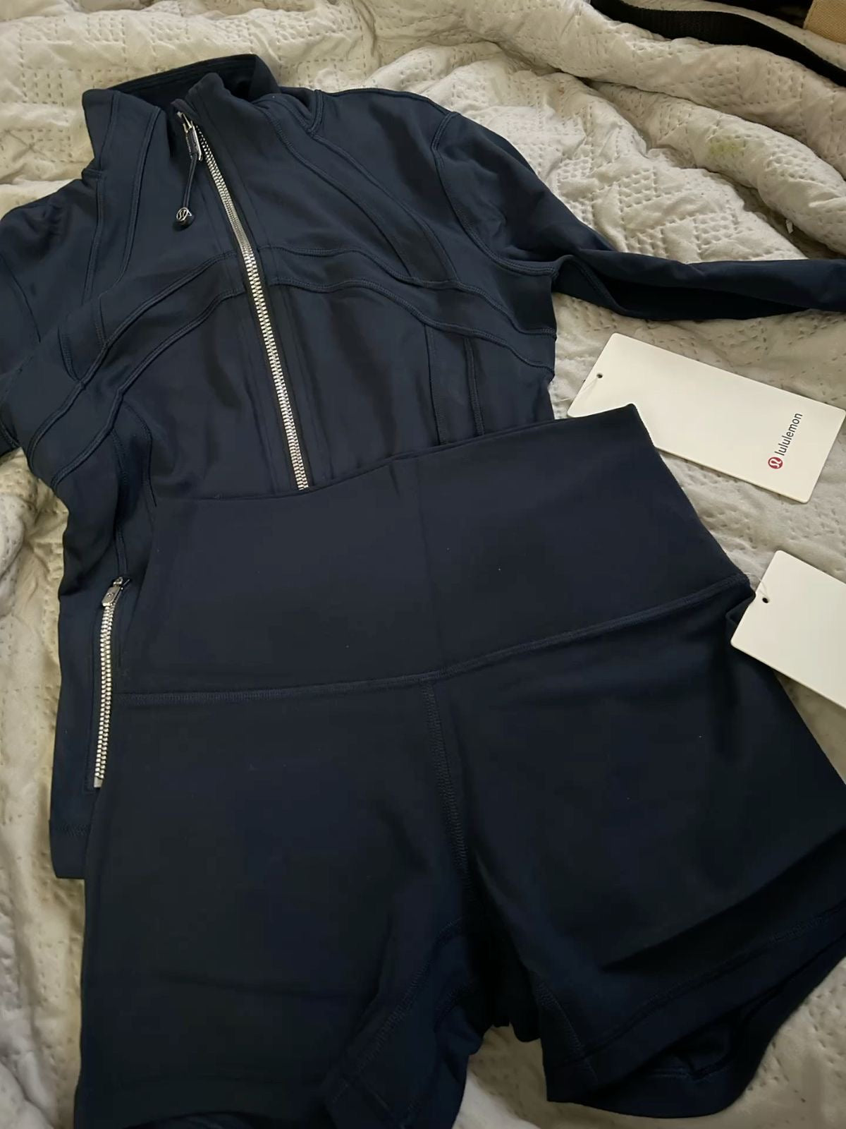 Black lululemon short set